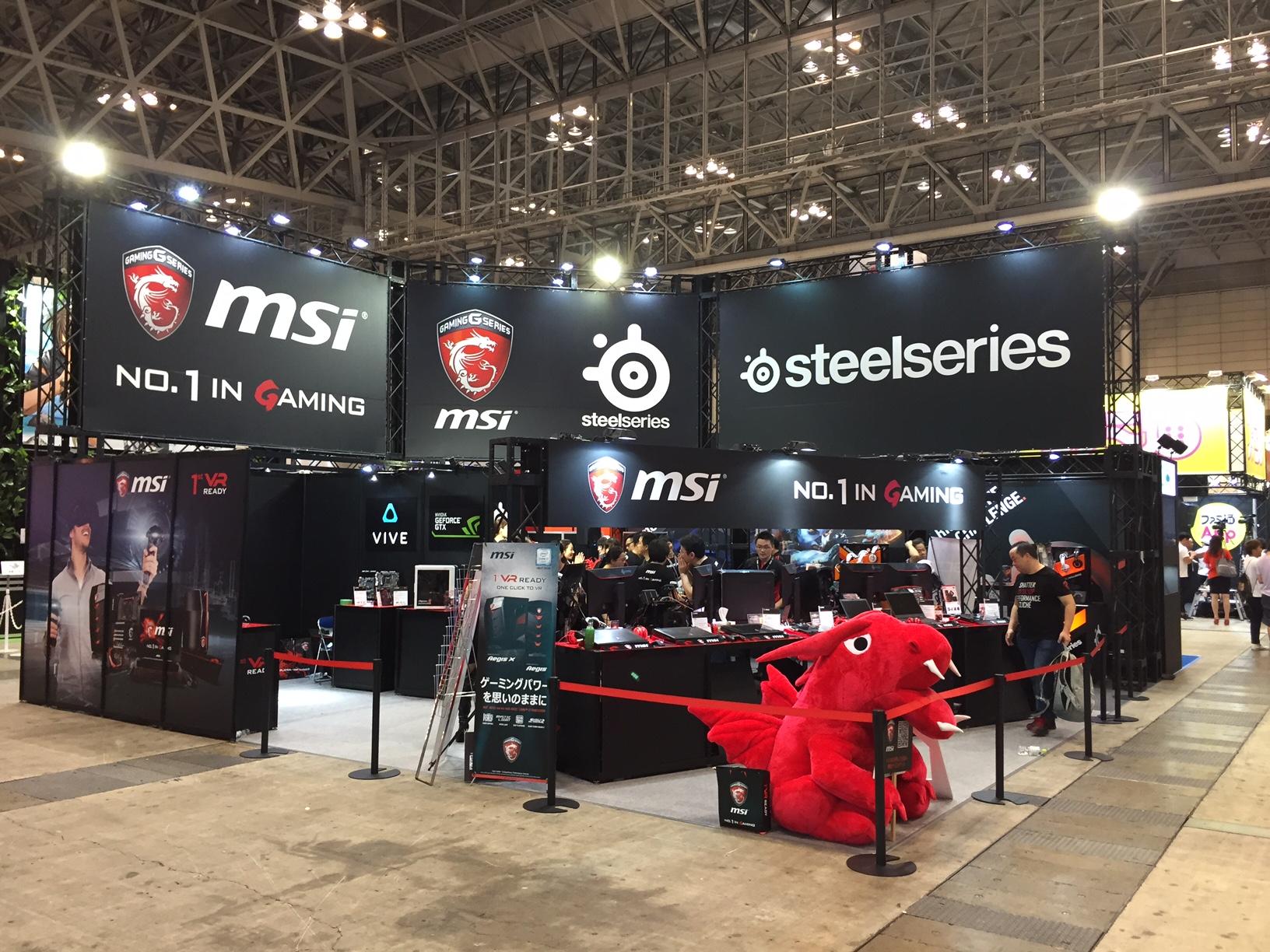 TOKYO GAME SHOW 2016　msi / SteelSeries Booth